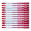 12pcs G'Soft 5566 Semi Gel Ball Pen 0.6mm Bullet Tip - Red