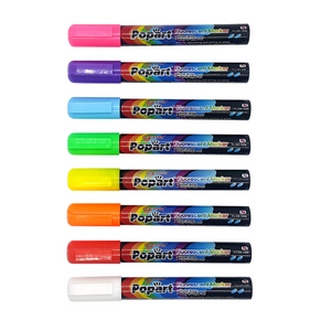 8pcs G'Soft Popart Fluorescent Marker Liquid Chalk  - 2mm