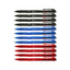 12pcs G'Soft WG7 Writemate Retractable Ball Point Pen 0.7mm | Black Blue Red