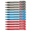 12pcs G'Soft P901 Retractable Ball Pen Needle Tip 0.5mm - Black ,  Blue,Red