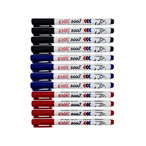 12pcs G'Soft Jawi Writing Whiteboard Marker Pen - Chisel Tip