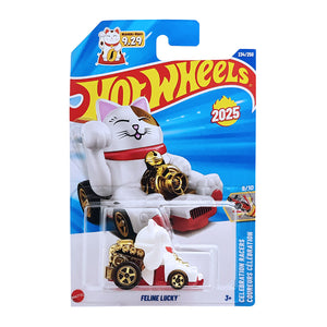 Hot Wheels CELEBRATION RACERS | Feline Lucky - White (234/250)