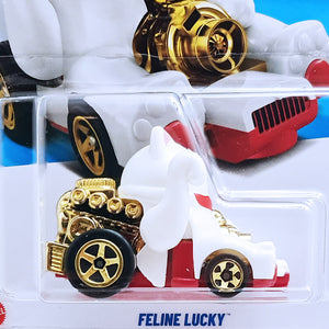 Hot Wheels CELEBRATION RACERS | Feline Lucky - White (234/250)