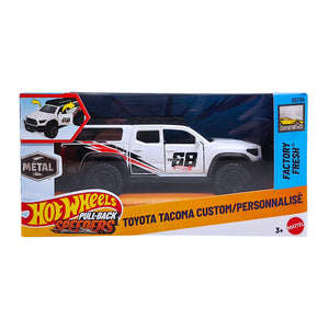 Hot Wheels Pull-Back Speeders | Toyota Tacoma - White (JCL98)