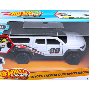 Hot Wheels Pull-Back Speeders | Toyota Tacoma - White (JCL98)
