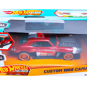 Hot Wheels Pull-Back Speeder | Custom 1968 Camaro - Red (JCM10)