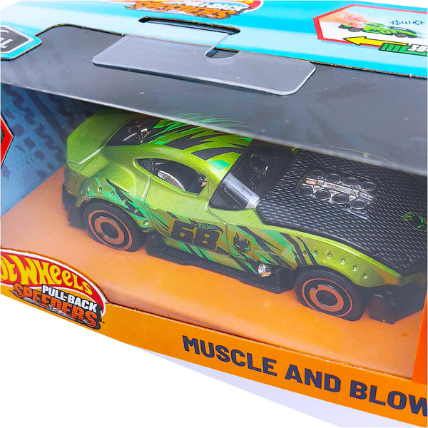 Hot Wheels Pull-Back Muscle and Blown | Muscle Car Toy | 1 Station Hub