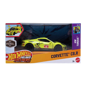 Hot Wheels Pull-Back Speeders | Corvette C8.R - Lime (JCM12)