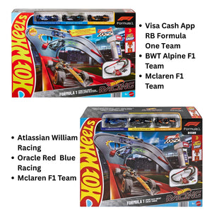 Hot Wheels Racing Formula 1 Sprint Race Circuit Track Set with 3 Die-Cast Toy Cars