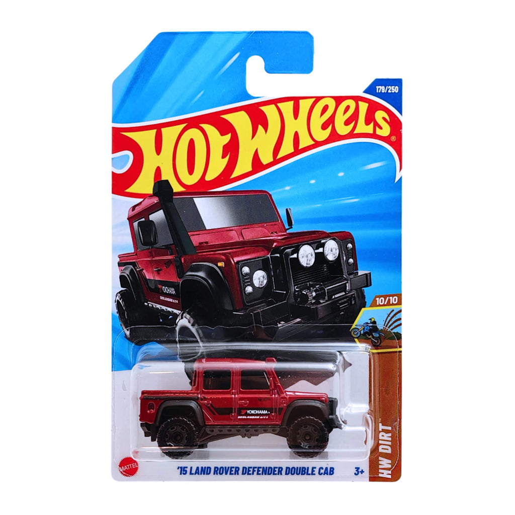 Hot Wheels HW DIRT | '15 Land Rover Defender Double Cab - Dark Red (179/250)
