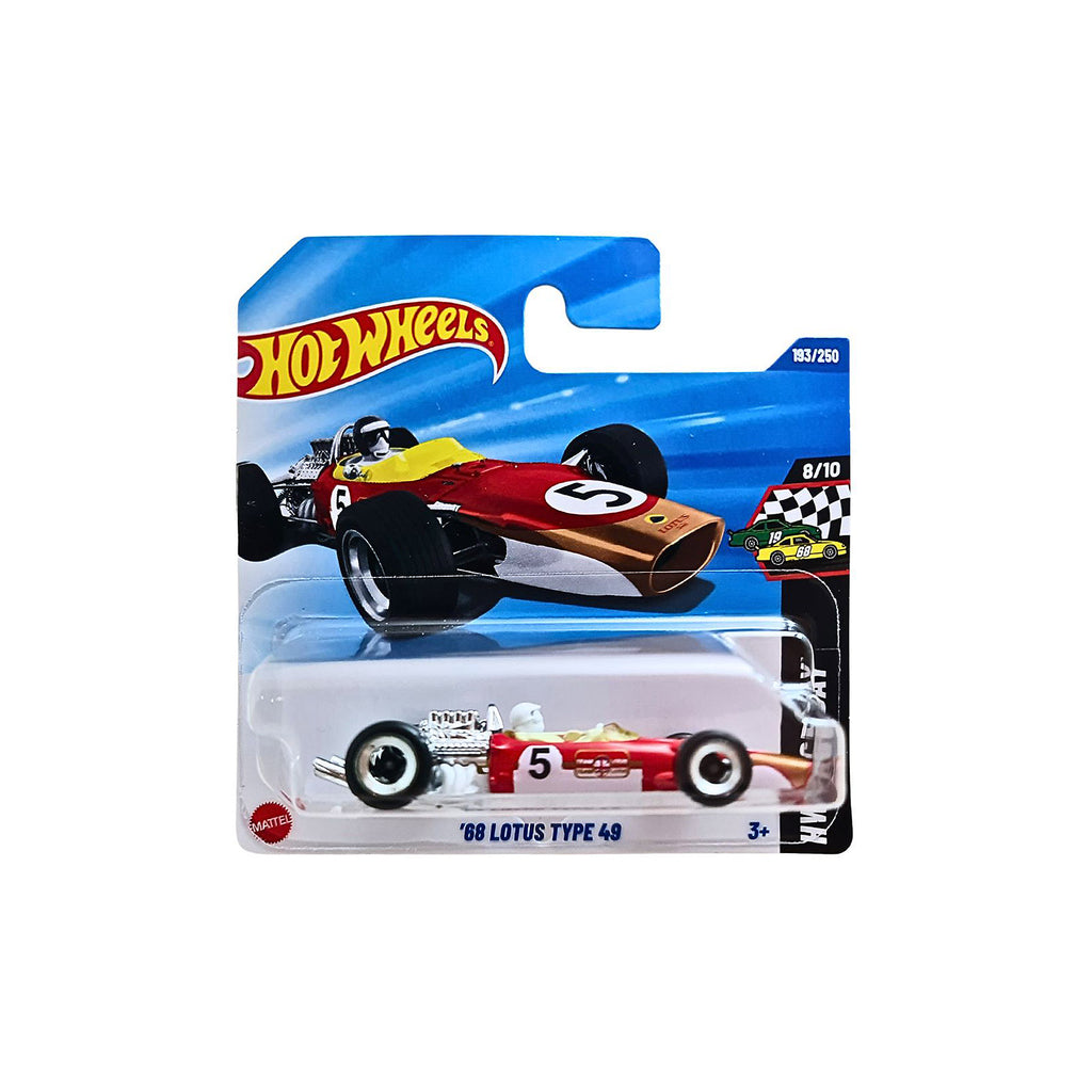 Hot Wheels HW RACE DAY | '68 Lotus Type 49 - Red.White (193/250) SHORT CARD