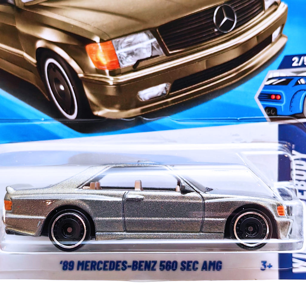Hot Wheels WILD WIDEBODY | '89 Mercedes-Benz 560 Sec Amg - SilverGold (186/250)