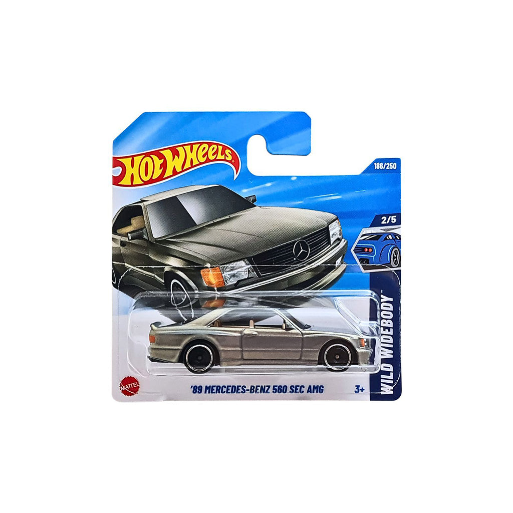 Hot Wheels WILD WIDEBODY | '89 Mercedes-Benz 560 Sec Amg - SilverGold (186/250) SHORT CARD