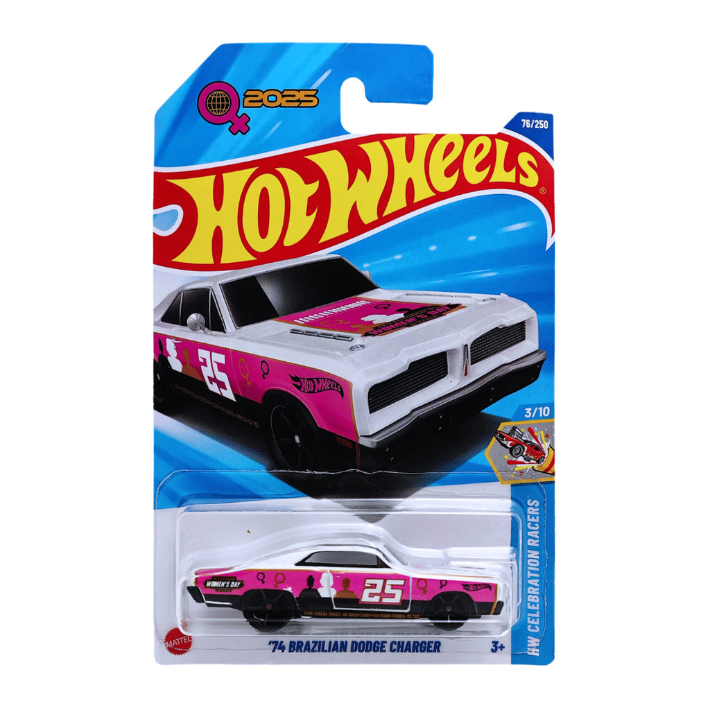 Hot Wheels HW CELEBRATION RACERS | '74 Brazilian Dodge Charger - Pink (76/250)