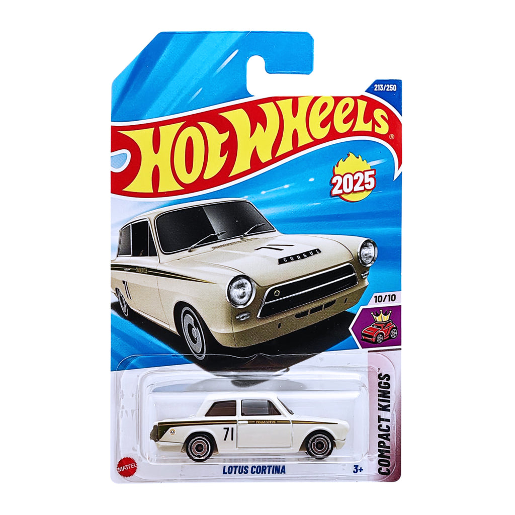 Hot Wheels COMPACT KINGS | Lotus Cortina - Light Grey (213/250)
