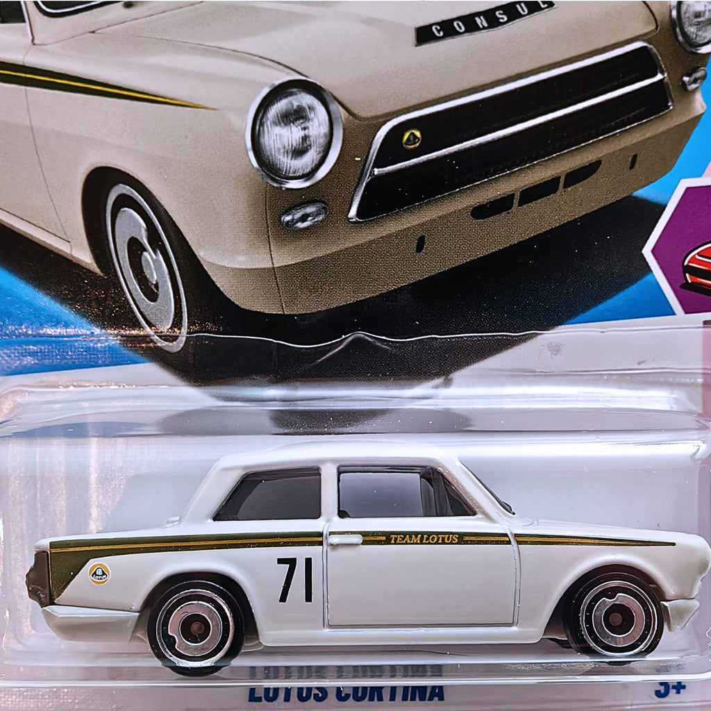 Hot Wheels COMPACT KINGS | Lotus Cortina - Light Grey (213/250)