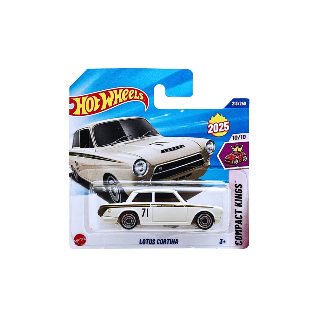 Hot Wheels COMPACT KINGS | Lotus Cortina - Light Grey (213/250) SHORT CARD
