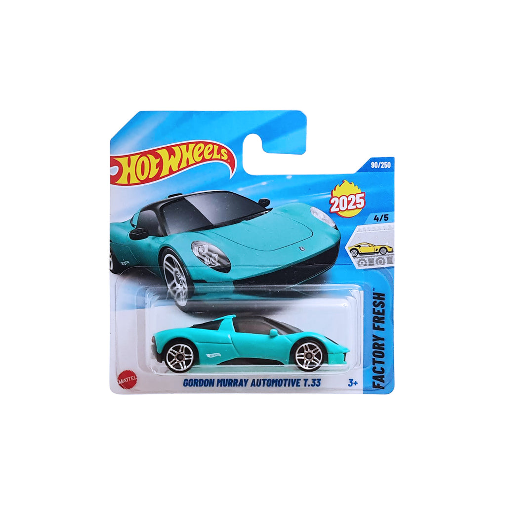 Hot Wheels FACTORY FRESH |  Gordon Murray Automotive T.33 - Turquoise (90/250) SHORT CARD