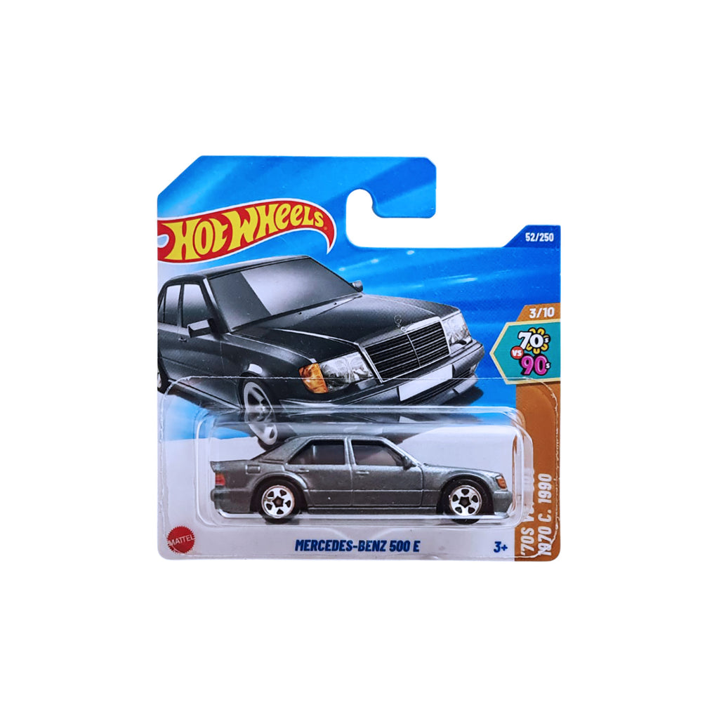 Hot Wheels '70S VS. '90S | Mercedes-Benz 500 E - Silver (52/250) SHORT CARD