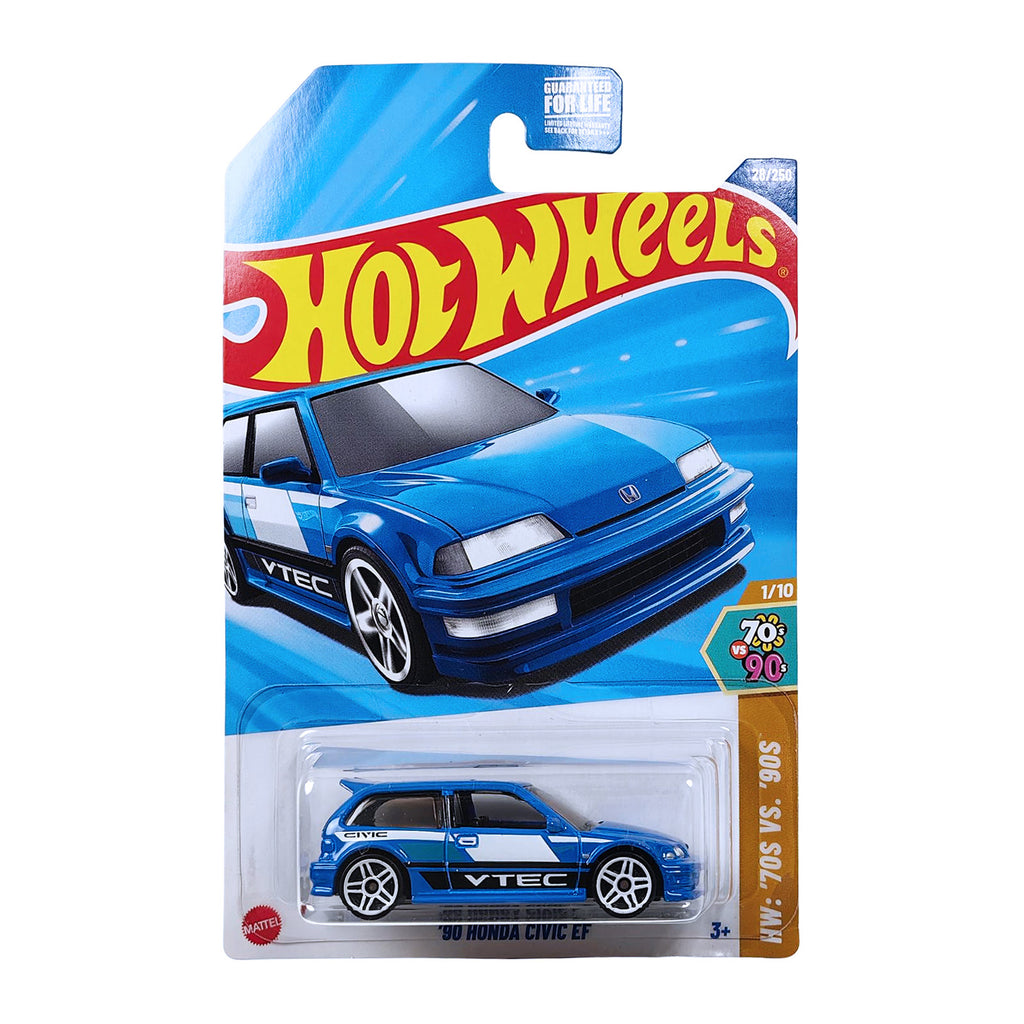 未開封 セガソニック Hot Wheels 90s Hot Wheels 2025 HW 70S VS. 90S 90 HONDA CIVIC EF BLUE VTEC 1/10 28
