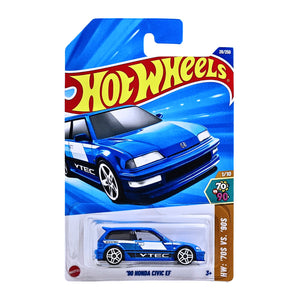 Hot Wheels HW '70 VS 90'S | '90 Honda Civic EF - Blue (28/250)