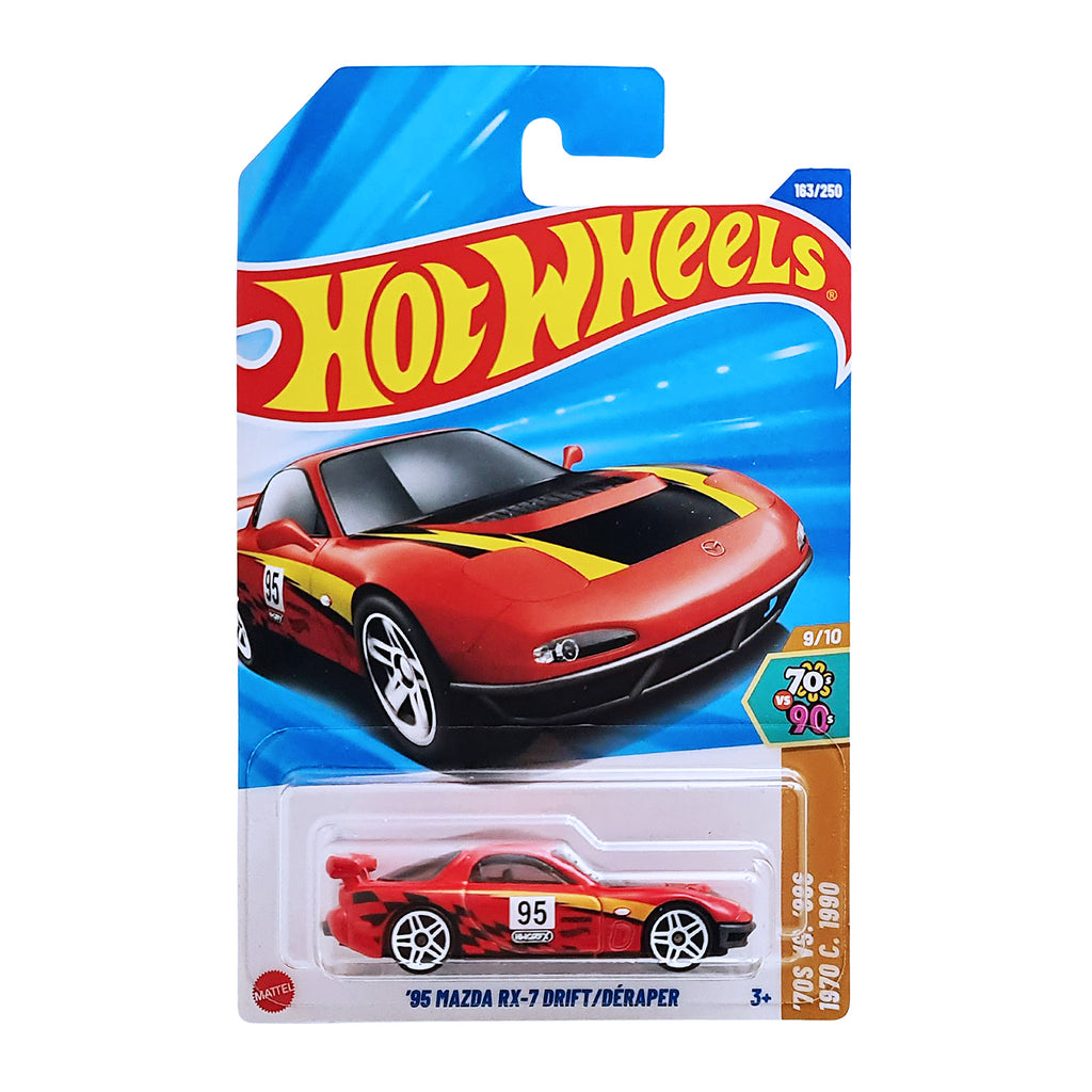Hot Wheels 70'S VS '90S | '95 Mazda RX-7 Drift - Red (163/250)