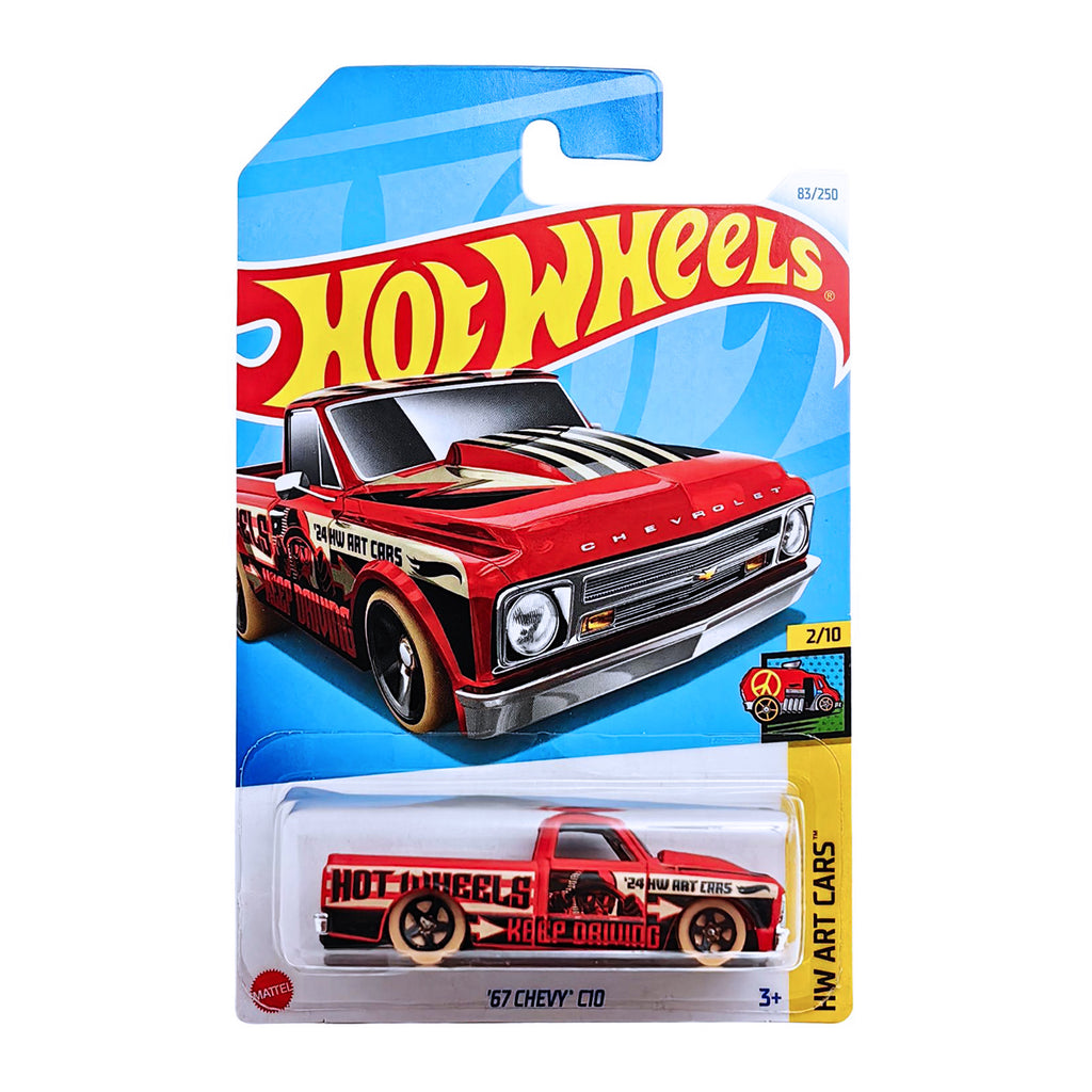 Hot Wheels HW ART CARS | '67 Chevy C10 - Red (83/250)