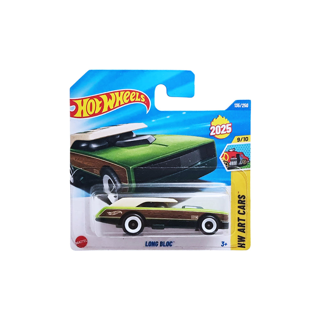 Hot Wheels ART CARS | Long Bloc - Green (135/250) Short Card