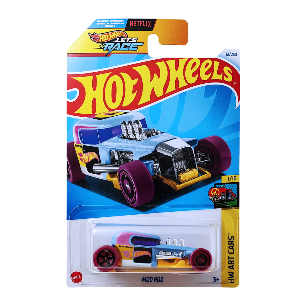Hot Wheels HW ART CARS  | Mod Rod - Pink.Blue.Yellow (61/250)