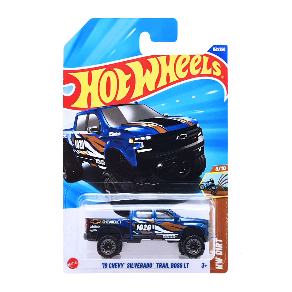 Hot Wheels HW DIRT | '19 Chevy Silverado Trail Boss LT - Blue (152/250)