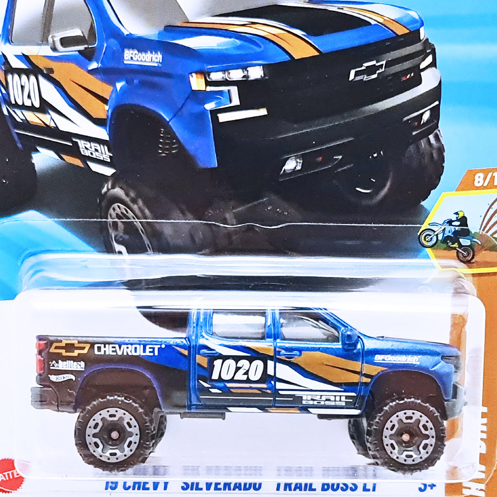 Hot Wheels HW DIRT | '19 Chevy Silverado Trail Boss LT - Blue (152/250)