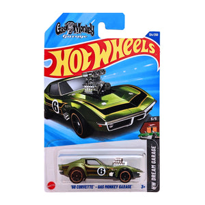 Hot Wheels HW DREAM GARAGE | '68 Corvette - Gas Monkey Garage - Green (134/250)