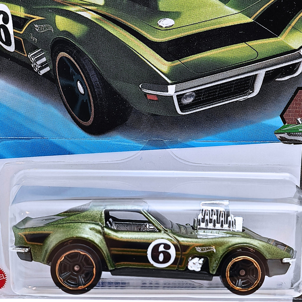 Hot Wheels HW DREAM GARAGE | '68 Corvette - Gas Monkey Garage - Green (134/250)