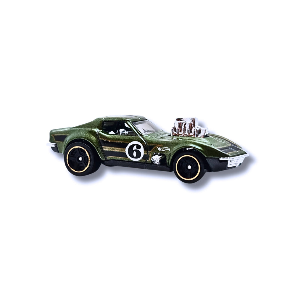 Hot Wheels HW DREAM GARAGE | '68 Corvette - Gas Monkey Garage - Green (134/250) LOOSE