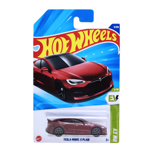 Hot Wheels HW EV | Tesla Model S Plaid - Maroon (9/250)