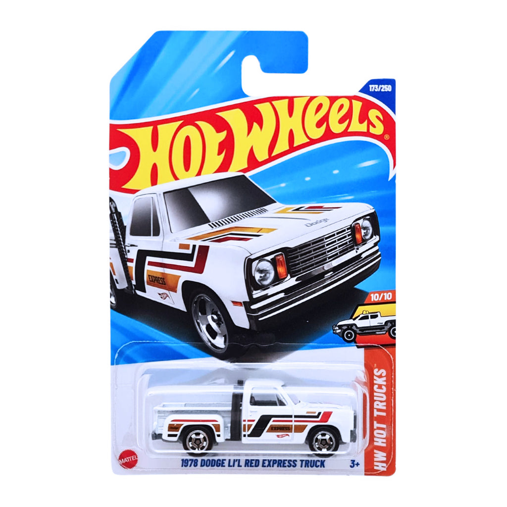 Hot Wheels HW HOT TRUCKS | 1978 Dodge Li'l Red Express Truck - White (173/250)