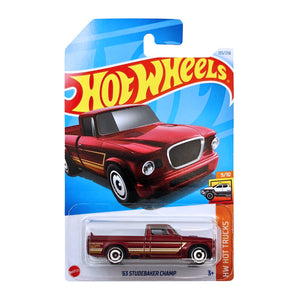 Hot Wheels HW HOT TRUCKS - '63 Studebaker Champ - Dark Red