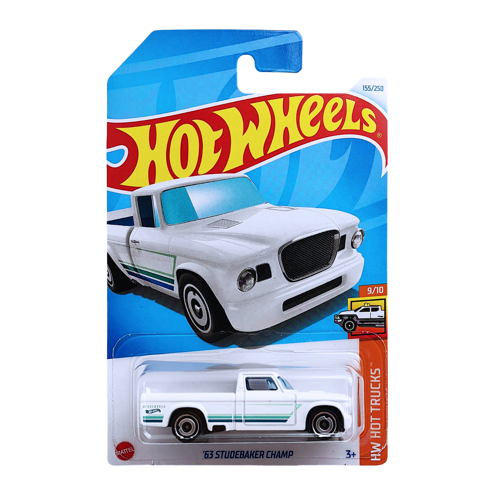 Hot Wheels HW HOT TRUCKS | '63 Studebaker Champ - White (155/250)