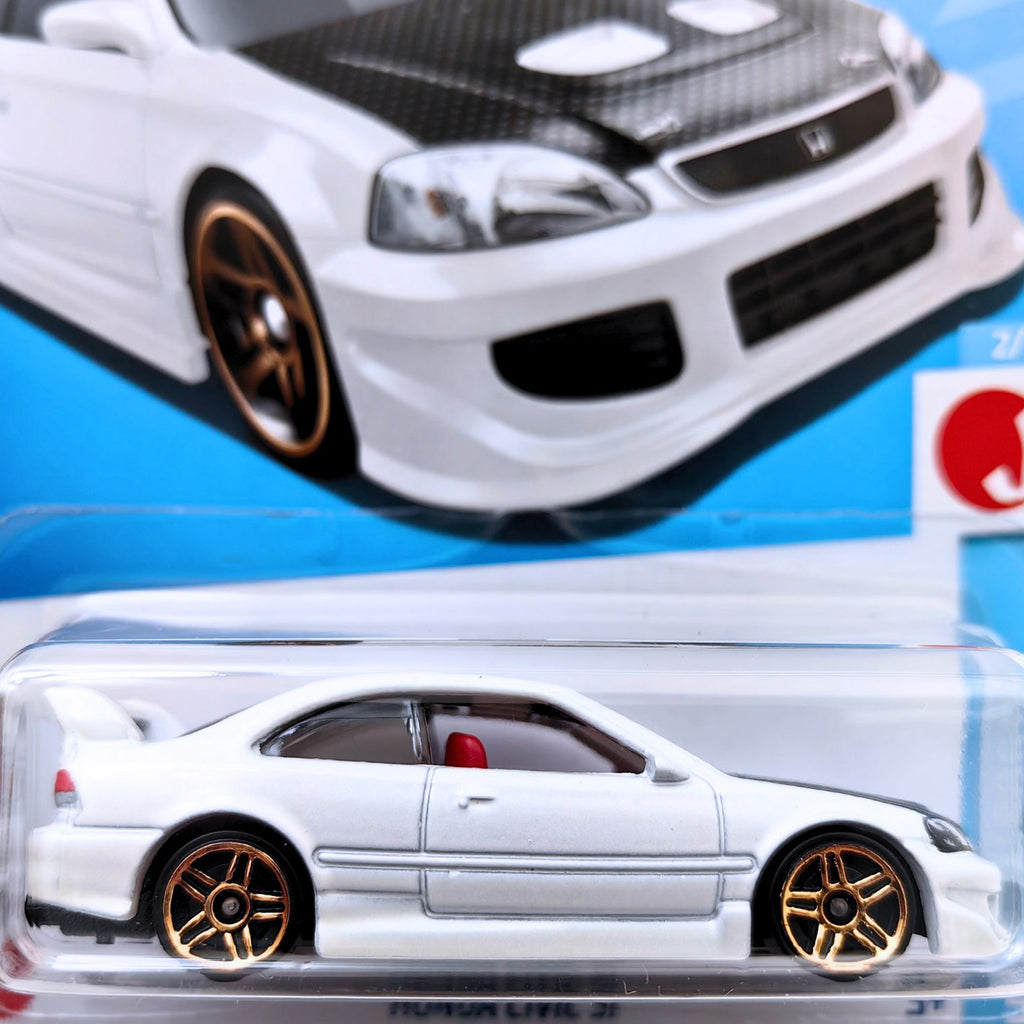 Voiture Miniature Hot Wheels Honda Civic Si - Échelle 1/64 - Or Métallisé - Série J-Imports - Pour Collection Ou Jouet - 5