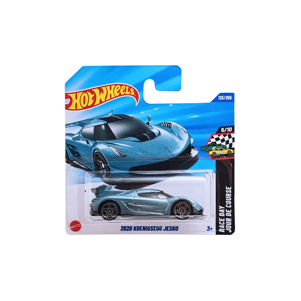 Hot Wheels RACE DAY | 2020 Koenigsegg Jesko - Metallic Blue (125/250) SHORT CARD