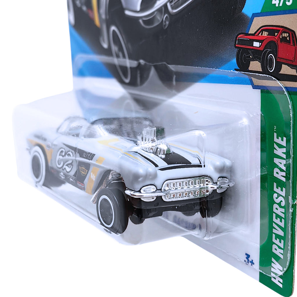 Hot Wheels HW REVERSE RAKE | '62 Corvette Gasser - Grey (182/250)