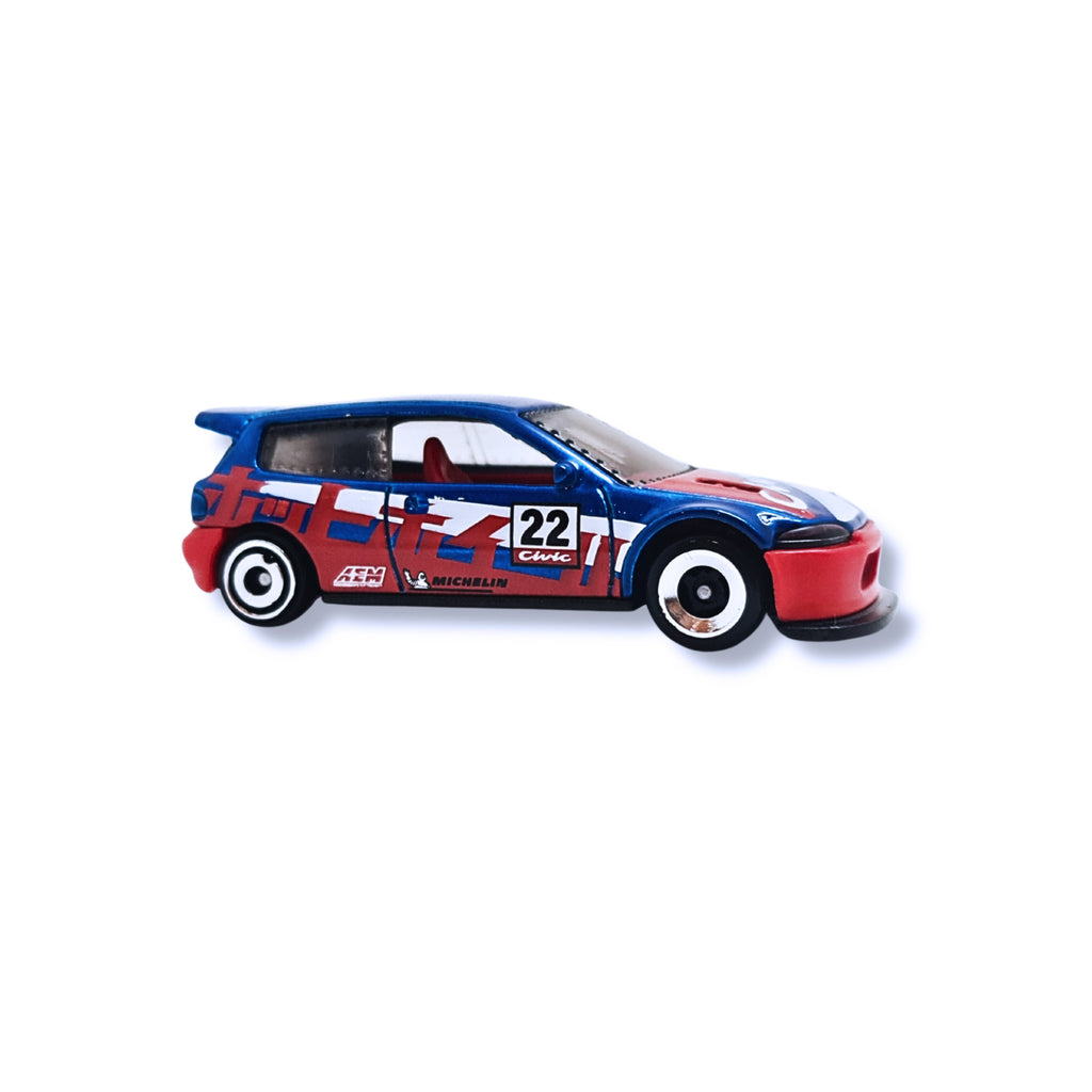Hot Wheels HW REVERSE RAKE | Honda Civic Custom - Blue.Red (201/250) LOOSE