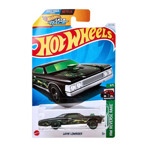 Hot Wheels HW REVERSE RAKE - Layin' Lowrider | Black.Green