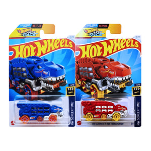 Hot Wheel 1:64 HW SCREEN TIME - Ultimate T-Rex Transporter | Blue Red