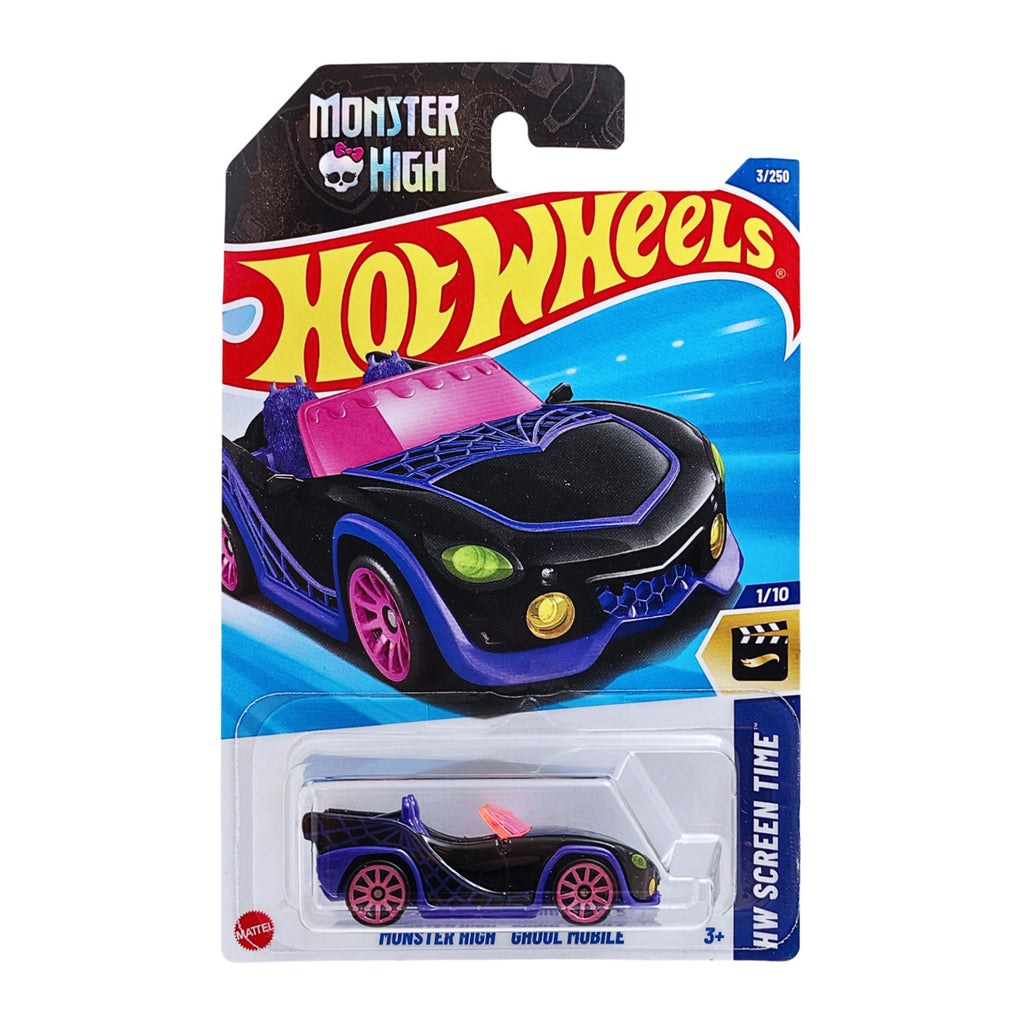 Hot Wheels HW SCREEN TIME | Monster High Ghoul Mobile - Black.Purple (3/250)