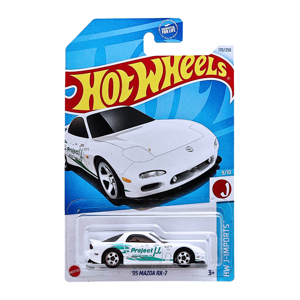 Hot Wheels HW J-IMPORTS |  '95 MAZDA RX-7 - White.Mint (170/250) US CARD
