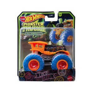Hot Wheels Monster Trucks Glow in the Dark 1:64 - Loco Punk