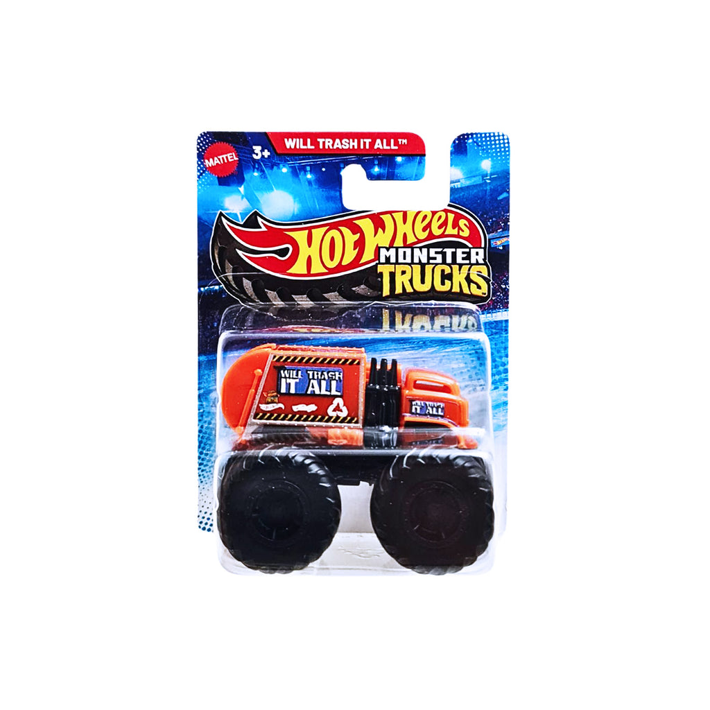 Hot Wheels Mini Monster Trucks 1:70 - Will Trash it All | Orange.Black (V2)