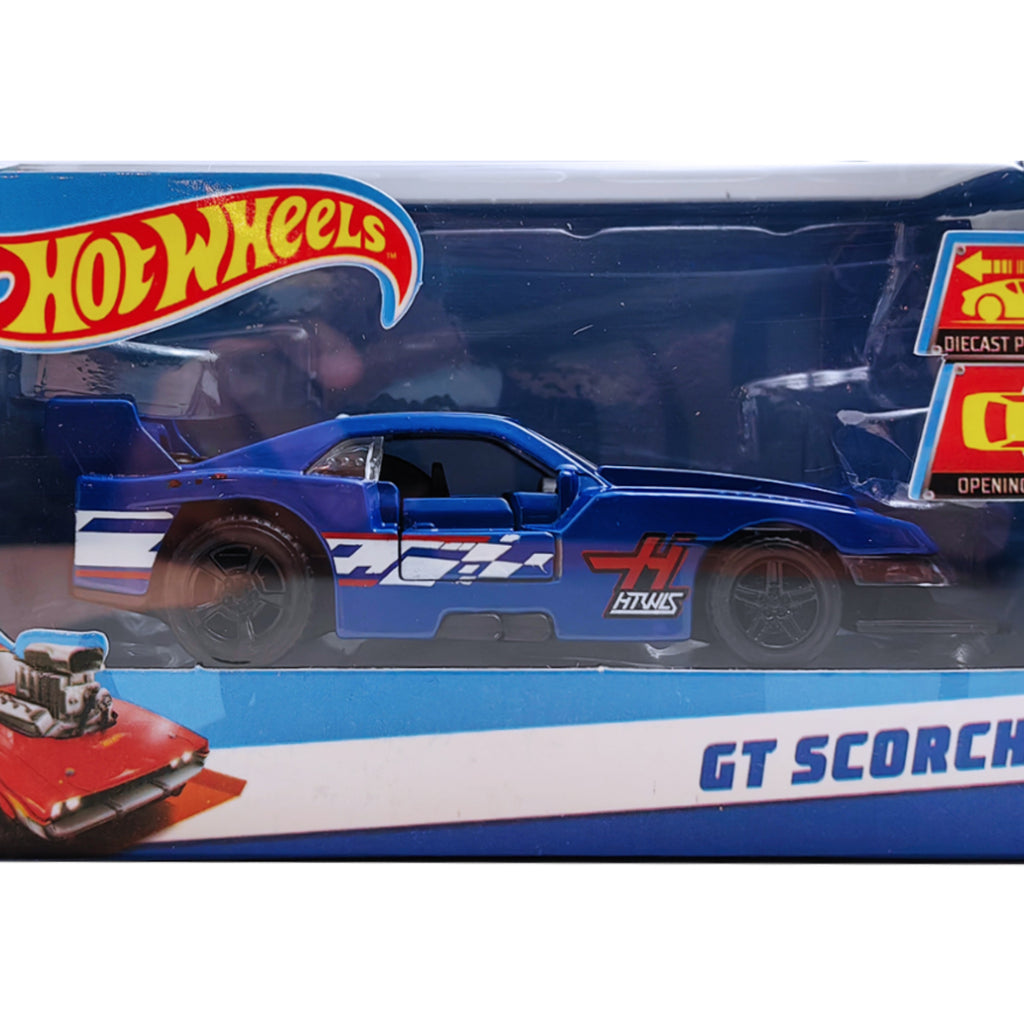 Hot Wheels Pull-Back | GT Scorcher - Blue