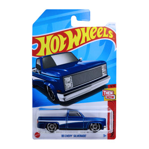 Hot Wheels HW THEN AND NOW | '83 Chevy Silverado - Blue (249/250)
